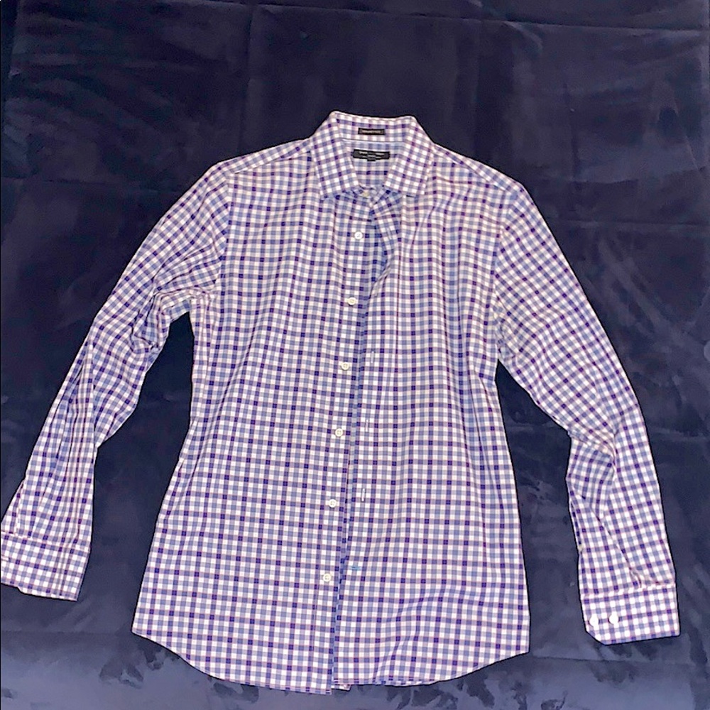 Grant Fit Plaid Button Down
